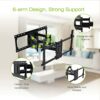 TV Wall Bracket Mount Swivel for 37-82 Inch TVs WHYFONE Long Reach TV Wall Bracket with 635mm Dual Arm, Extend Tilt Sliding Full Motion TV Wall M