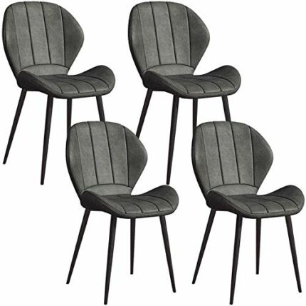dining chair Kitchen Dining Room Furniture Chairs Dining Chairs Set Of 4 Kitchen Counter Chairs Leather Backrest Non-Slip Feet Apply to Leisure L