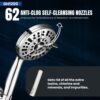 GH1200 Handheld Filter Shower Head High Pressure with10 Modes Quick Installation, Leak- Proof and Clog Resistant Powerful High Pressure Shower He