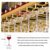 SUCHETA European Wine Rack Iron Hanging Wine Rack Upside Down Wine Glass Holder Simple And Stylish Used In Restaurants, Bars, Homes, Etc. Home De