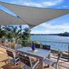 WOLTU Sun Shade Sail 2.5x2.5x3.5 m Right Angle Breathable HDPE Sail Shade UV Block with Free Rope Sunscreen Awning Canopy for Outdoor Garden Pati