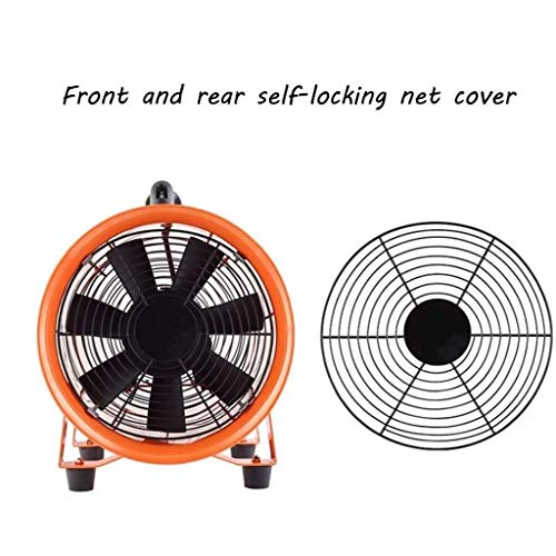 RJSODWL Portable Flow Fan,Sealed Motor Industrial Axial Air Mover, Blower, Dust Removal Fan Industry 12 In