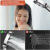 CKABELLY Shower Head, 8 Modes Shower Head High Pressure, Universal Shower Head with Quick Adjustment of The Shower Mode by Pressing The Button fo