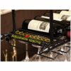 Stylish Simplicity Industrial Wine Glass Stylish Simplicity Rack Bar Floating Rack Kitchen or Office Cutlery Bottle Holder Retro Iron Inverted Go