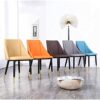 dining chair Office Reception Chairs Business Dining Chairs Set Kitchen Dining Chairs Set of 4 Matte Leather Upholstered Accent Chairs Modern Liv