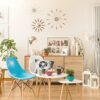 Premier Housewares Nest of Two Triangular Coffee Table for Living Room White Garden Coffee Table High Gloss Small Coffee Table Coffee Tables 48x6