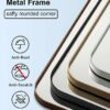 ANDY STAR Bronze Mirror for Bathroom, Rectangular Vanity Wall Mirror, 24"x32" Modern Non-Rusting Metal Frame Bathroom Mirror, Hangs Horizontally