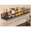 Stylish Simplicity Retro Stylish Simplicity Down Wine Rack Simple Creative Multi-Function Display Storage Wine Glass Holder Restaurant Kitchen Ba