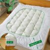 Bamboo Mattress Topper Short Queen Size, Cooling Extra 3 Inch Thick Breathable Mattress pad, 8-21”Deep Pocket Soft Quilted Fitted Mattress Cover