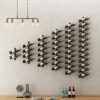 KEppd Wine Rack Wall Mounted - 6/8 Bottles Wine Rack Holder, Multipurpose Wall Mounted Organiser Storage Shelves for Bathroom Towels, Wash Clothe
