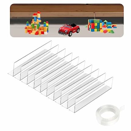10Pcs Toy Blockers For Under Sofa, Sofa Blocker Clear Under Couch Blocker, Under Bed Blockers With Adhesive Tape Toy Blocker Tape, Furniture Gap