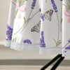 xigua Beautiful Purple Lavender Umbrella Hole Tablecloth for Outdoor, Waterproof Spillproof Round Tablecloth with Zipper, Spring & Summer Table C