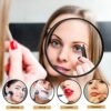 wlertcop Magnifying Mirror 10x Travel Magnifying Mirror Compact Mirror with Tweezer Cosmetic Mirror Magnified Makeup Mirror tweezer magnifying mi