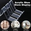 Acrylic Clear Shoe Display Stand Shoe Display Rack Holder Acrylic Display Stands Shoe Store Display Stands for Women's Sandal, Sports Shoes (8 Pi