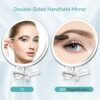 B Beauty Planet Magnifying Mirror 30x,Double-Sided Hand Mirror with Handle,Foldable Portable Compact Travel Magnifying Mirror,5 inch