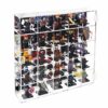 Ikee Design Mountable 25 Compartments Acrylic Display Case Cabinet Stand with Mirrored Back - Display Shelves for Collectibles, Gemstone and Figu