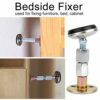 Adjustable Threaded Bed Frame Anti-Shake Protectors Tool For Bed, Bedside Headboard Stoppers Anti Shake Telescopic Support Stabilizer 4 Pcs (XL A