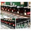 Simple Ceiling Stylish Simplicity Wine Rack Vintage Wrought Iron Creative Decoration Display Storage Glass Holder Adjustable Height Restaurant Ki