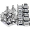 StarTech.com M6 Screws and Cage Nuts - 50 Pack - M6 Mounting Screws and Cage Nuts for Server Rack and Cabinet - Silver (CABSCREWM62)