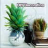 DRERIO 50Pcs Mirror Tiles Self Adhesive Acrylic Mini Square Mirror Small Craft Mirror Tiles Plastic Mirror Tiny Mirror Stickers Mosaic Tiles for