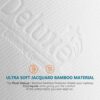PlushDeluxe Bamboo Mattress Protector Waterproof, Hypoallergenic & Ultra Soft Breathable Cover & Protection - Free PVC, Phthalate (Double Size)