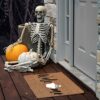 20x31.5In Halloween Fall Door Mat for Front Door - Welcome Ghost Home Pumpkin Decorative Doormat Halloween Party Non-Slip Floor Mat Switch Mat fo