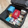 BOXULOCK FlexCube Foldable Lockable Storage Box. Keep safe medicine, tech and other personal stuff. Built-in combination lock. Black.