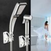 Shower Head Shut-Off Valve Solid Brass with with Handle Lever G1/2 Water Flow Control Valve and Brass Handle for Shower Head Hand Shower Chrome