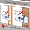 32-65" Single Pendulum Small Base TV Stand Bearing 35KG / 400 * 400 / Up And Down -10~10°4
