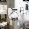 Towel Holder, Stainless Steel Bathroom Towel Ring, Wall Mounted Hanging Towel Hanger, Towel Rails for Bathroom & Kitchen Storage (Classic)