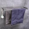 Towel Rack 304 Stainless Steel Towel Bar Rail Wall Mounted Rust Proof Self Adhesive Mounting Towel Holder No Drilling Towel Hanger for Bathroom o