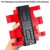 [2 Pack] Contour Gauge Duplicator [5 inch+10inch] Willingood Profile Measuring Tool Plastic Woodworking Shape Tracing Template Contour Copy Dupli
