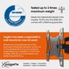 Vogel's BASE 45L full-motion TV wall mount for 40-80 inch TVs, max. 99 lbs (45 kg), swivels up to 180º, tiltable, TV wall mount, max. VESA 600x40