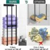 Towel Storage,Towel rail wall mounted, 75cm Bathroom Towel Holder Can Hold 6 Large Bath Sheets, 3 Bar Rail Bath Towel Racks, Bathroom Storage Rac