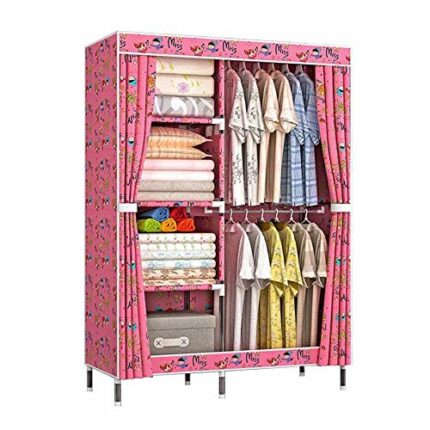 JYDQM Fashion Oxford Cloth Cabinet 4-layer Simple Combination Wardrobe Dormitory Bedroom Convenient Storage Cabinet Home Furniture