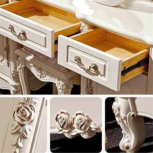 maozi Dressing Table Bedroom Dressing Cabinet Small Household Vanity Table Princess Style Vanity Cabinet