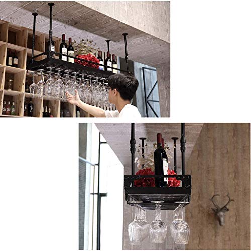 EYLINK Wine Racks,Wine Lovers/Hanging Wine Racks Wine Glass Rack Red Wine Cup Holder Goblet Rack Bottle Rack Glass Rack Stemware Racks Vintage St