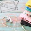 20 Pack Cassette Cases Clear Plastic Blank Cassette Tape Audio Cassette Individual Storage with Clear Tape for Blank Voice Recording Cassette Tap