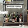 DINGZZ Kitchen Trolley 3/4 Tier Bedroom Snacks Cart Bathroom Storage Rack With Wheels Househlod Standing Shelf