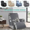 Waterproof Recliner Chair Cover, Recliner Sofa Coves with 6 Side Pockets, Anti-fouling 1 Seats Recliner Armchair Cover, Non-slip Chair Protectors