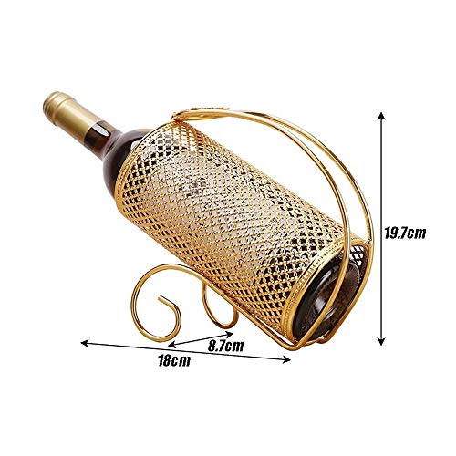 DLOETT Simple Electroplating Craft Wine Steel Red Wine Beer Wine Holder Household Wine Bottle Rack
