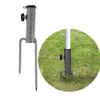 suntonmoto Rotary Washing Line Spike, Adjustable Size Rotary Washing Line Base Parasol stand for beach, garden, lawn, fishing, etc, Heavy Duty Mu