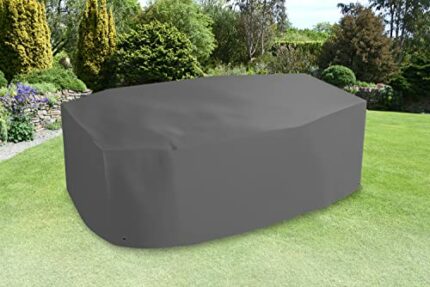 Bosmere Protector 7000 | Rectangular Table + Chairs Cover | L 270cm W 180cm H 90cm | 100% Waterproof, Breathable Material, UV Protected, Heavy Du