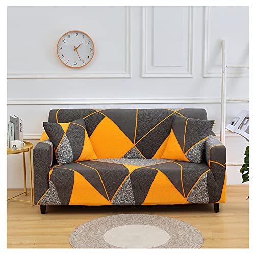 Hggzeg Sofa Cover, High Stretch Elastic Fabric 1 2 3 Seater Sofa Slipcover Chair Printed Couch Cover Non Slip Furniture Protector Cover, Machine