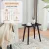 YOUDENOVA Side Table, Wooden End Table, Coffee Snack Table for Living Room, Bedroom, Bedside Table, Nightstand, Sofa Table, 40x30x43, Black