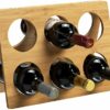 RTA 6 Bottle Foldable Bamboo Wine Rack