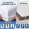ELEMUSE Memory Foam Mattress Topper for Back Pain Relief-Mattress Topper Double Bed with Washable Cover, with OEKO-TEX & CertiPUR-US (Double Size