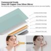STARLEAD Round Bathroom Mirror with LED lights, 600mm Wall Mounted Mirror, LED Bathroom Mirror Bluetooth Mirror, Demister pad/Dimmable/Color Chan