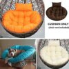 Gettop Egg Chair Cushion | Thicken Round Hanging Hammock Chair Cushion | Washable Chair Cushions Only | Outdoor Cushion Replacement for Hanging E