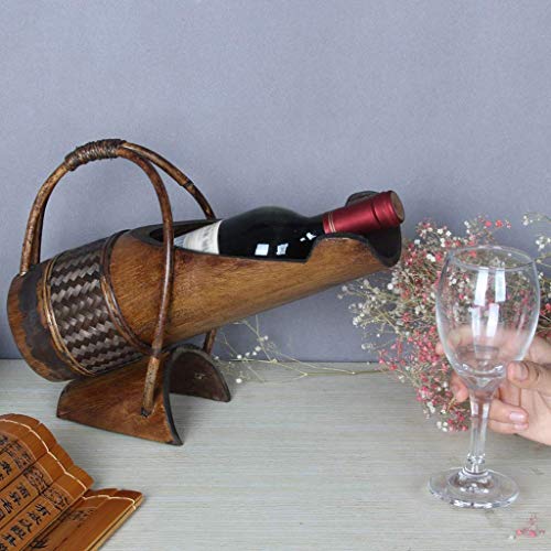 CZDYUF Wine Rack - Rack Decoration Creative Wine Glass Shelf Wood Retro Wine Display Rack